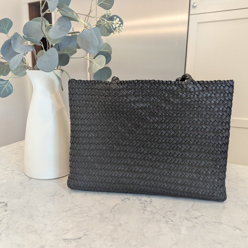 Madewell Black Woven Tote Bag - Picture 6 of 11